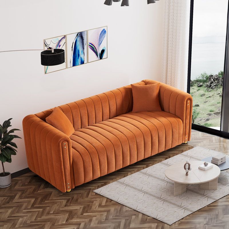 Alister 79.92'' Velvet Sofa
