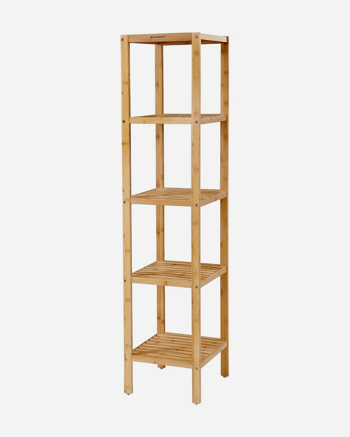 5-Tier Bamboo Bathroom Shelf