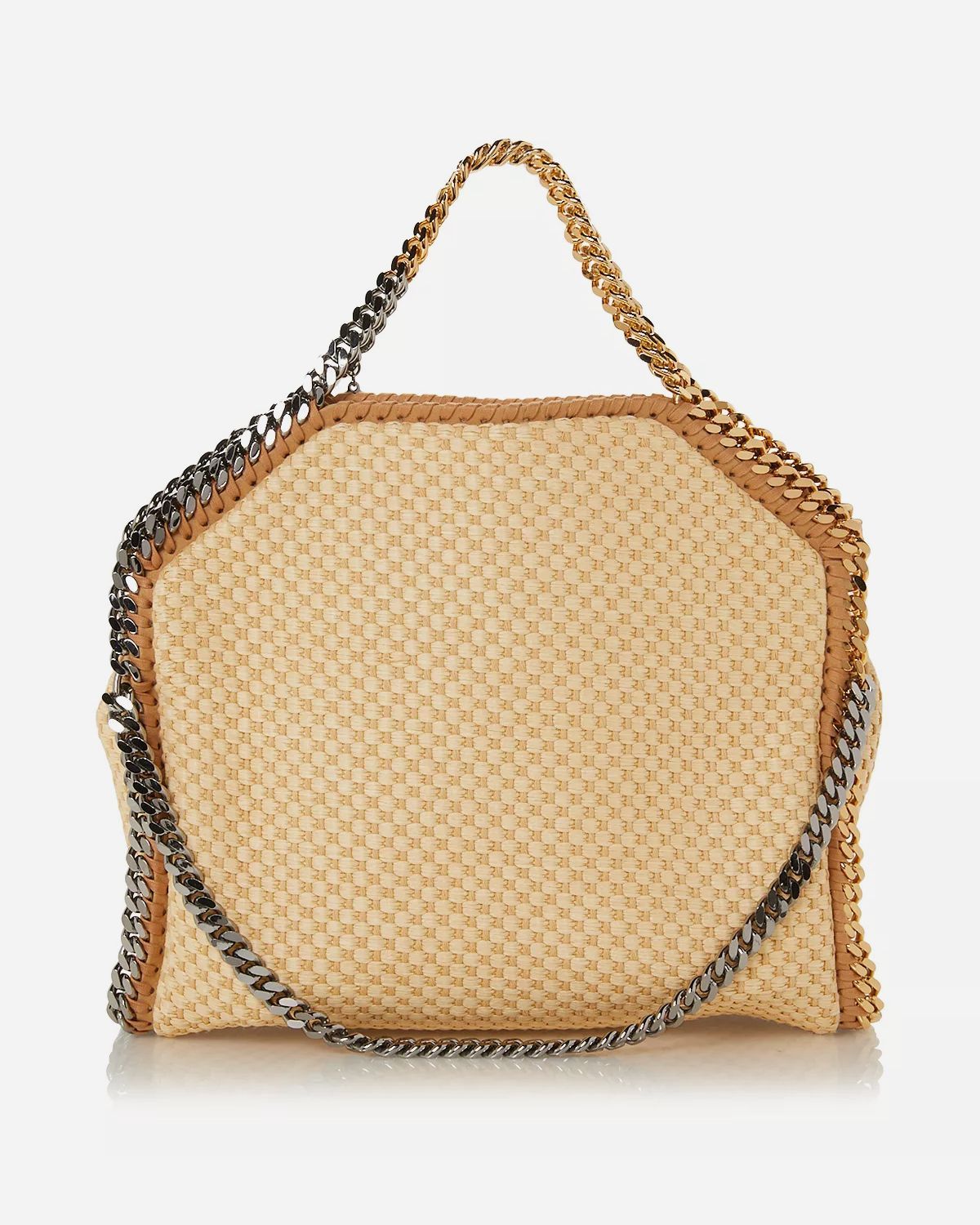 3chain Tote Eco Woven Raffia