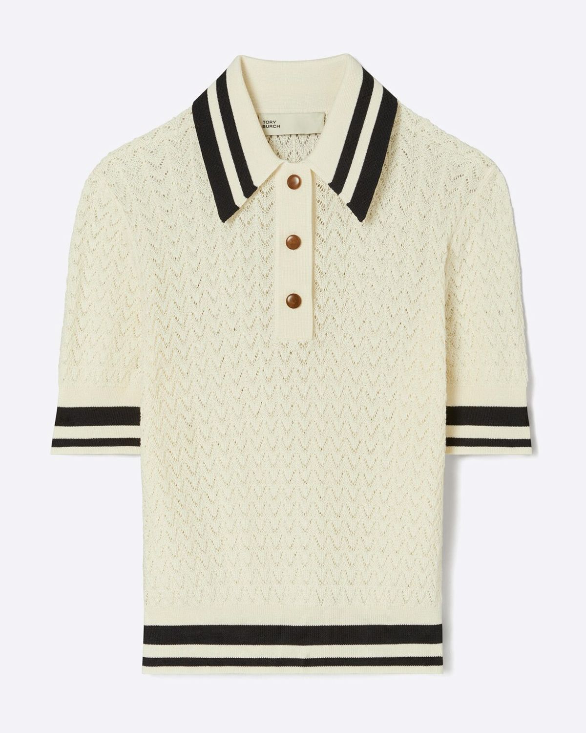 Cotton Pointelle Polo