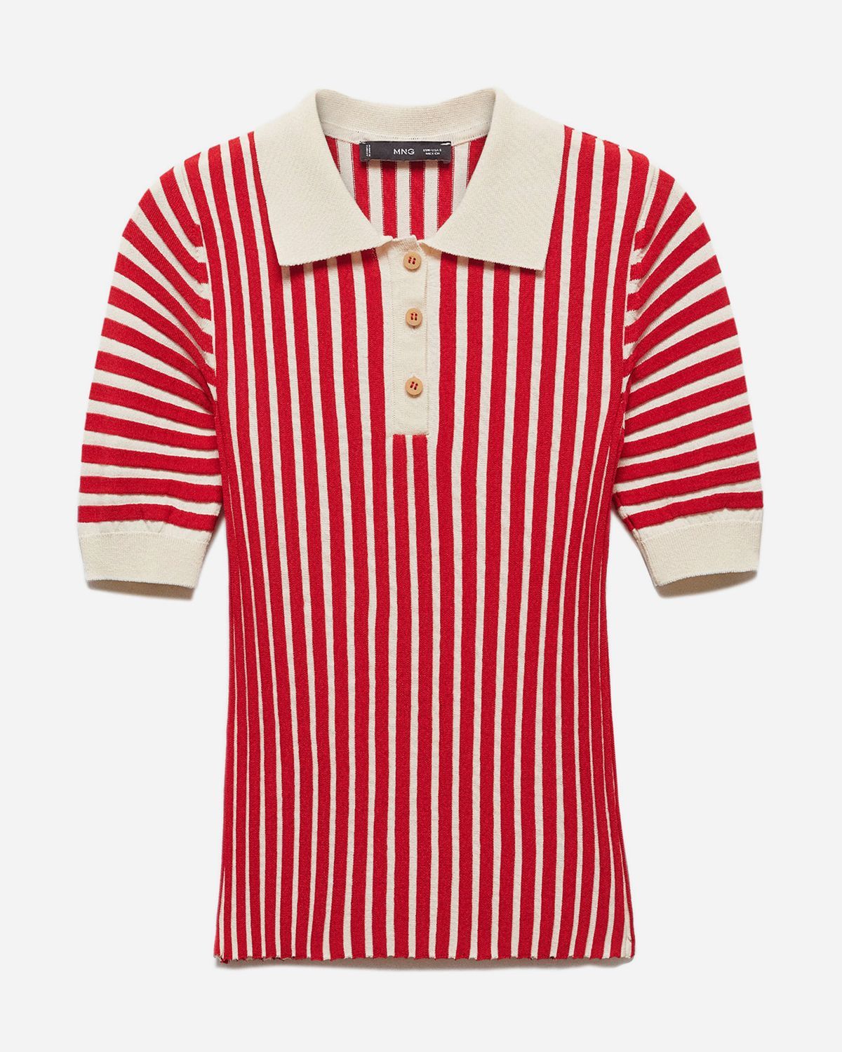 Carmin Stripe Polo