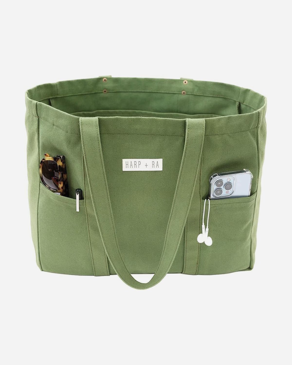 Utility Tote with 2 Front Pockets