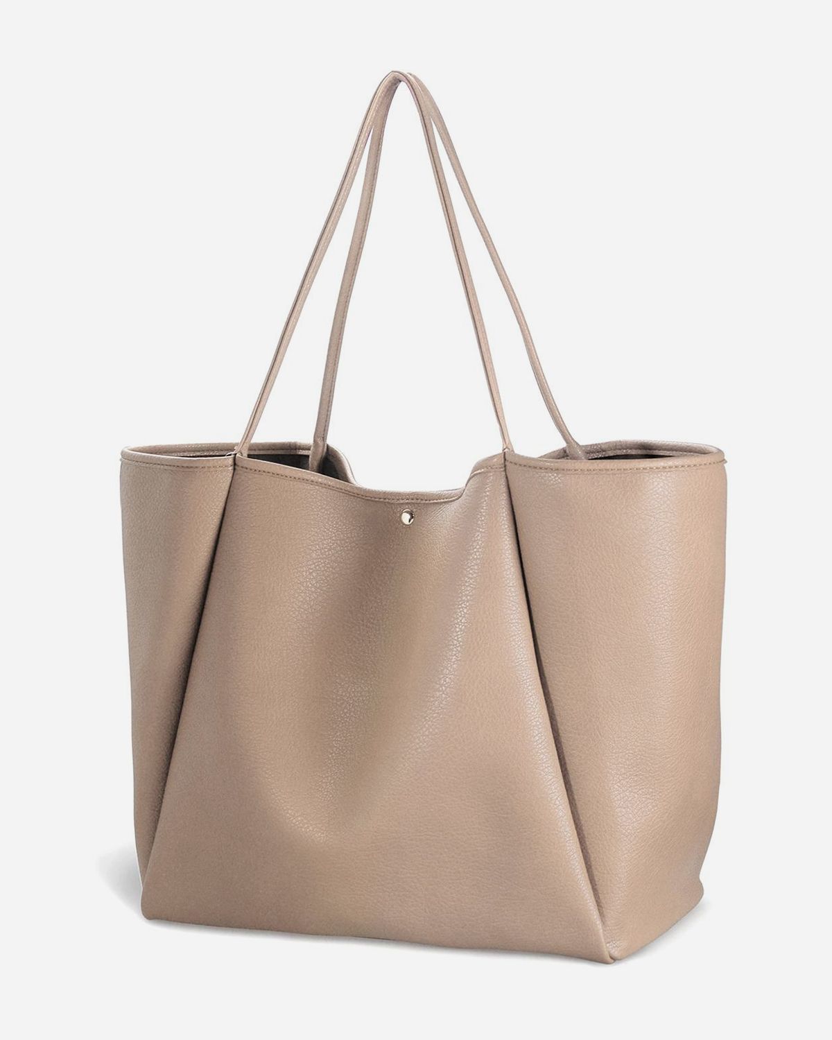 Oversize Vegan Leather Tote