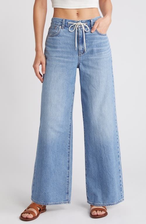 Drawstring Superwide Leg Jeans 