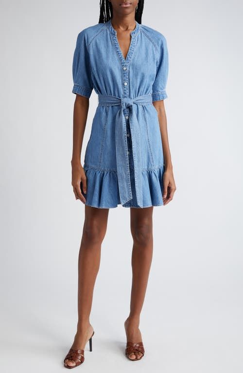 Kanika Belted Denim Minidress