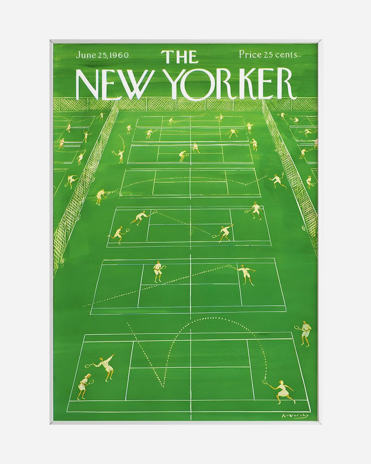 The New Yorker Tennis Print