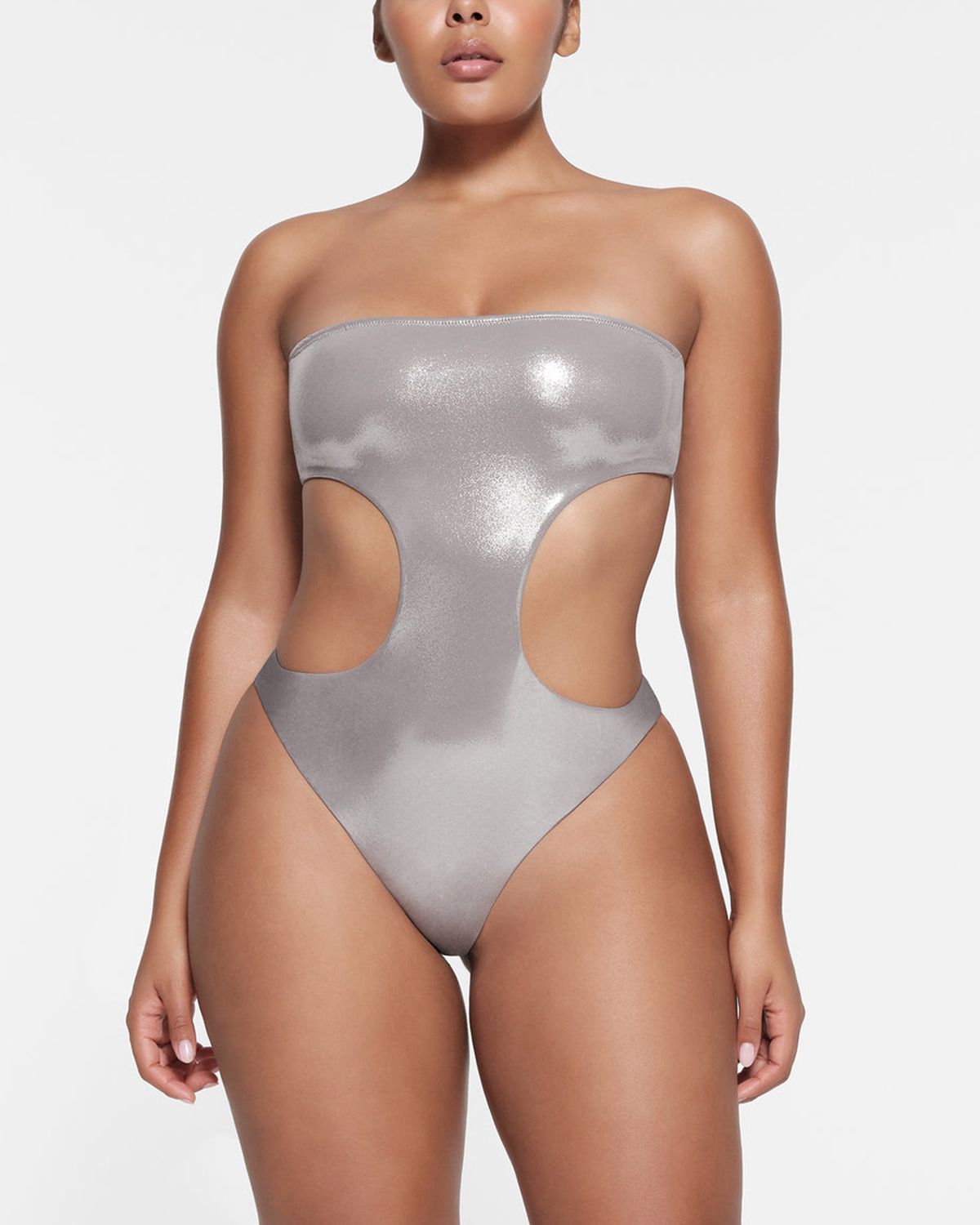 Strapless Cutout Monokini