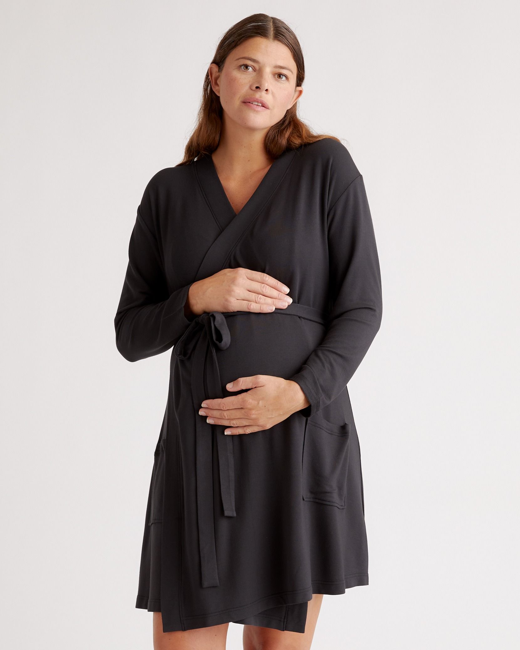 French Terry Modal Maternity & Nursing Robe