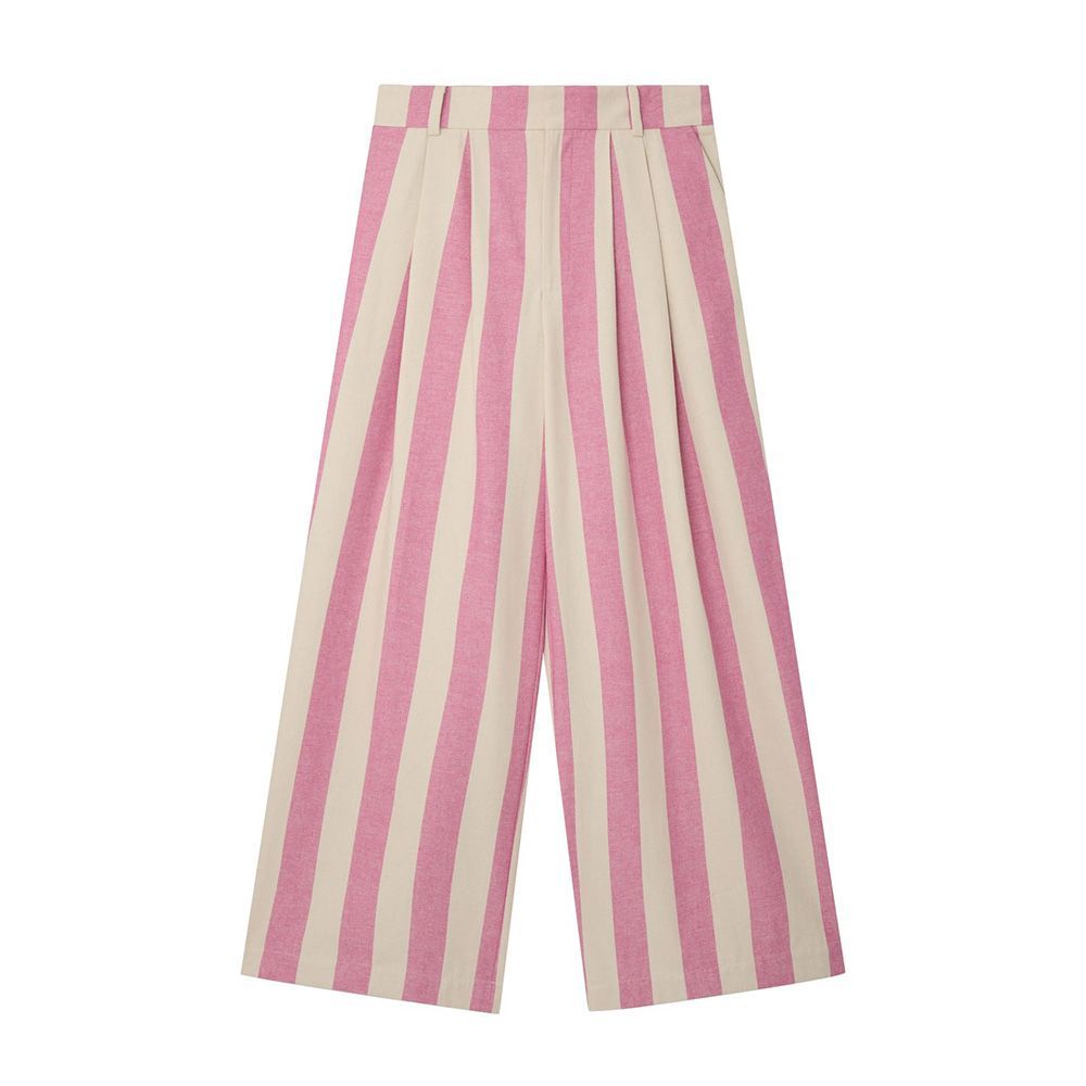 Stripe Straight Leg Trousers