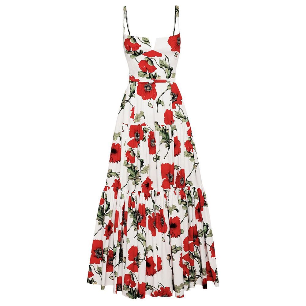 Poppy Cotton Poplin Tiered Maxi Dress