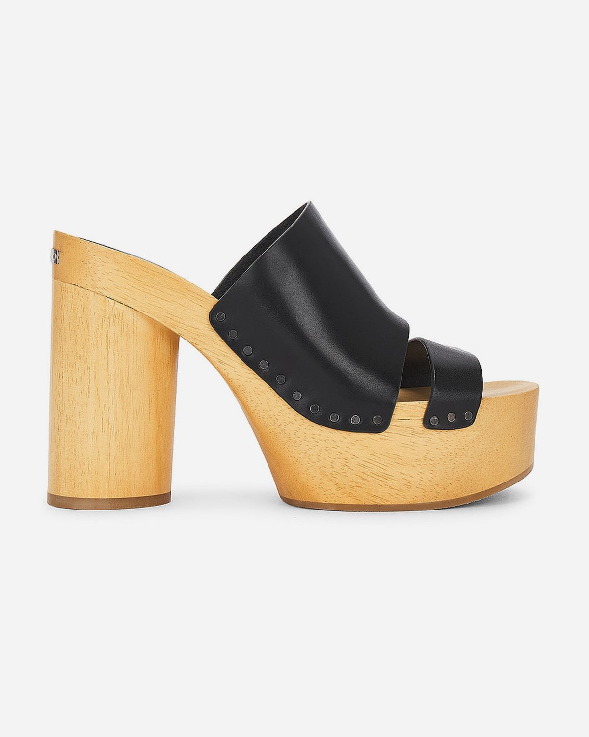 Hyun Leather Platform Mules