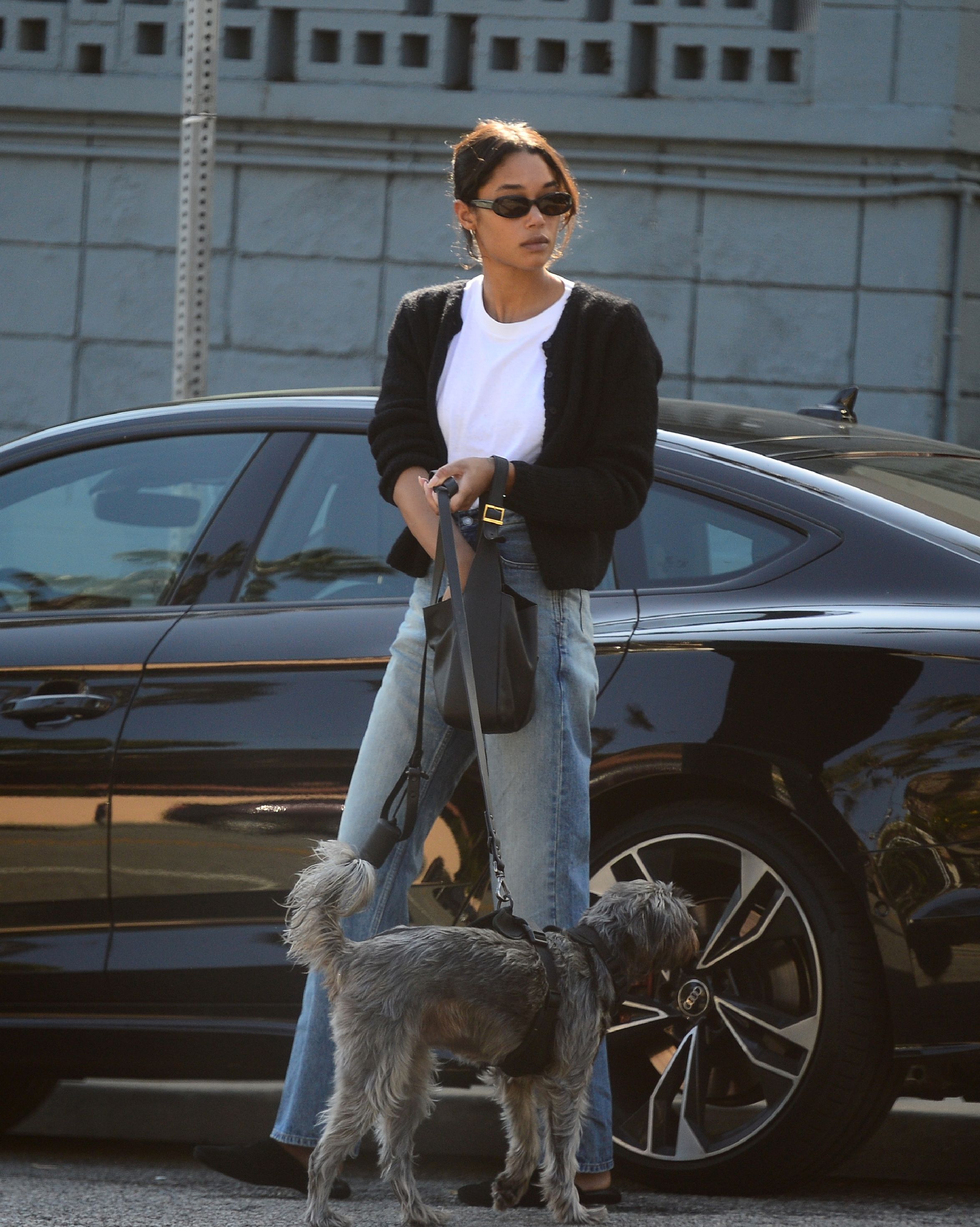 los angeles, ca march 20 laura harrier is seen out and about on march 20, 2024 in los angeles, california photo by megagc images