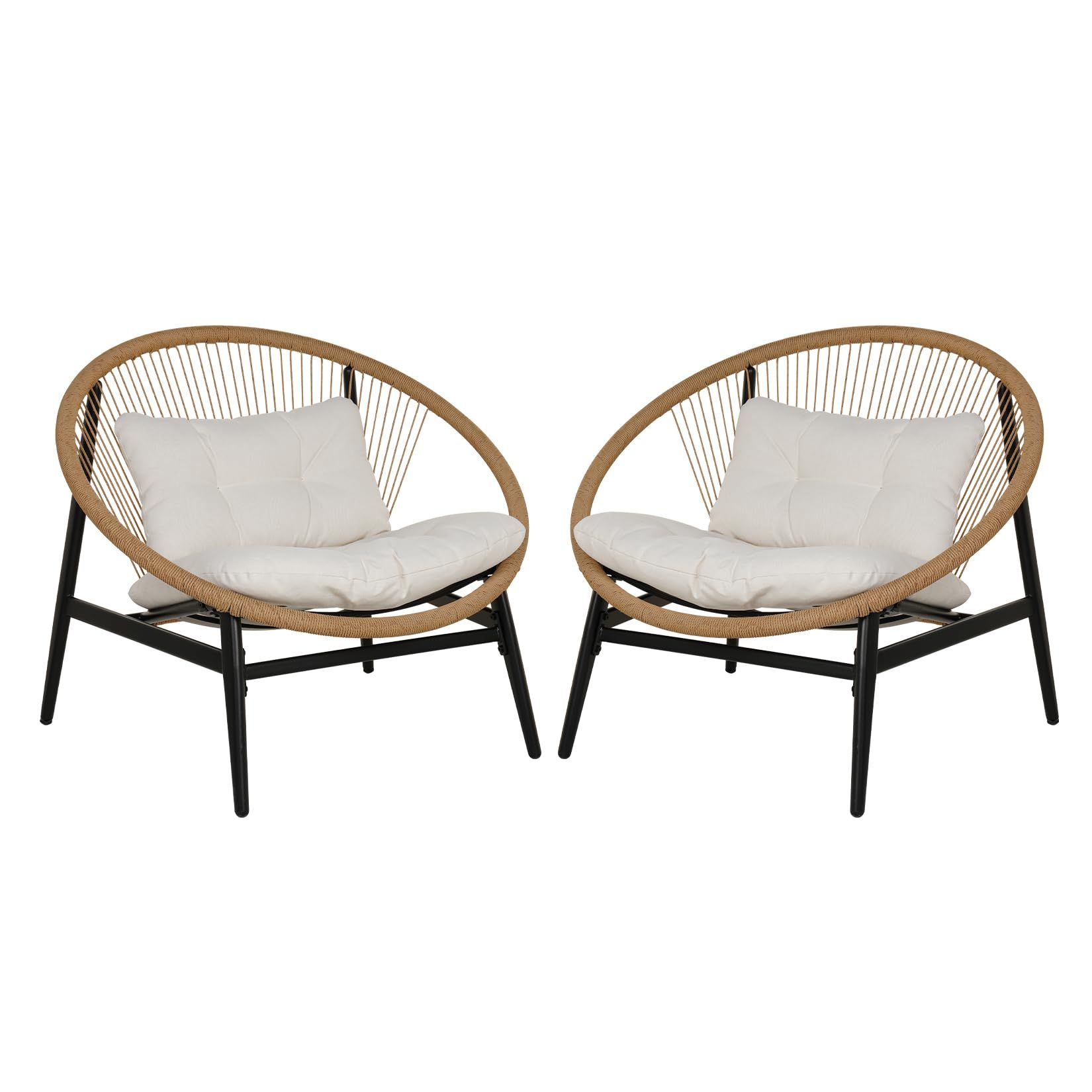 2-Piece Oversized Outdoor Chair Set