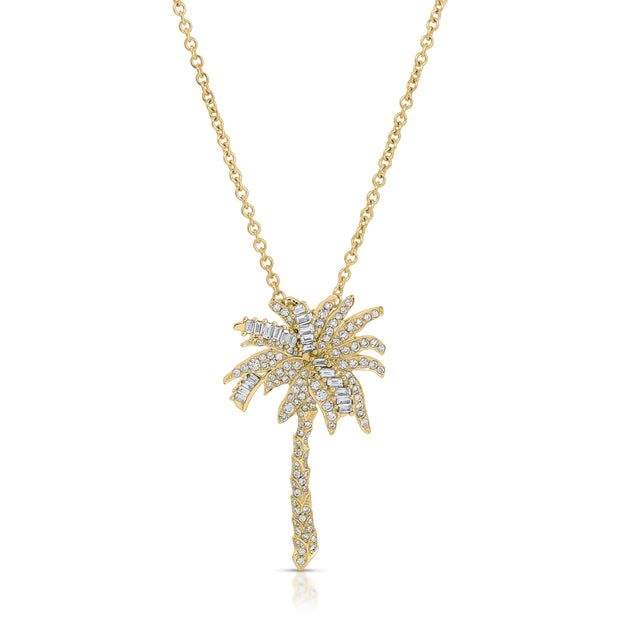 Diamond Palm Tree Pendant