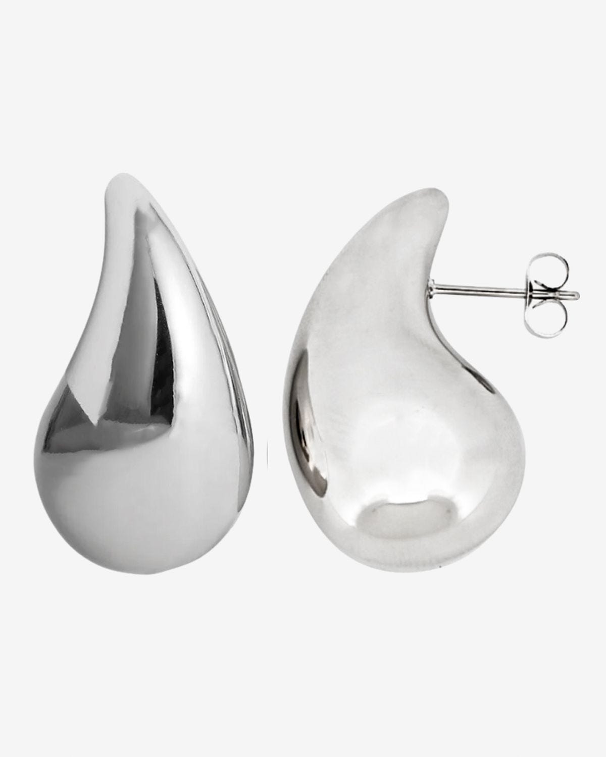 Silver Droplet Earrings