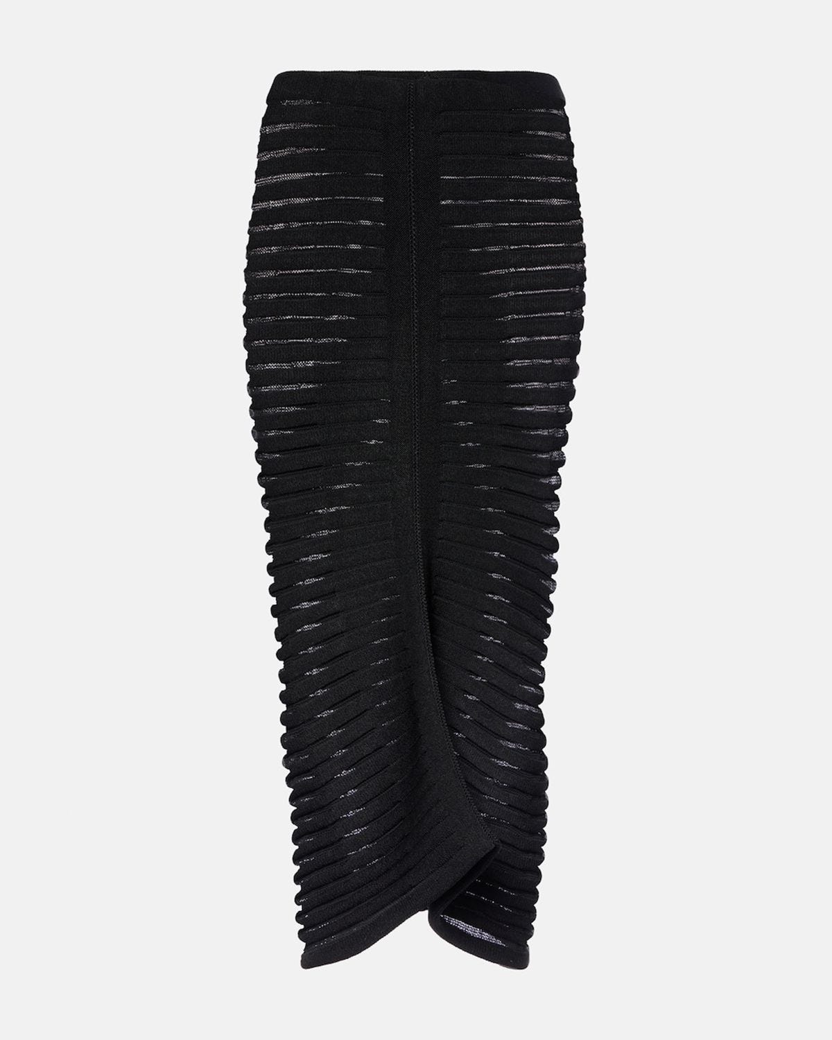 Skeleton Knitted Midi Skirt