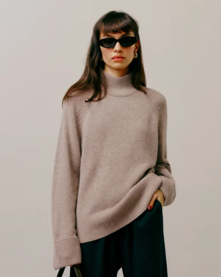 Garrett Cashmere Oversized Turtleneck