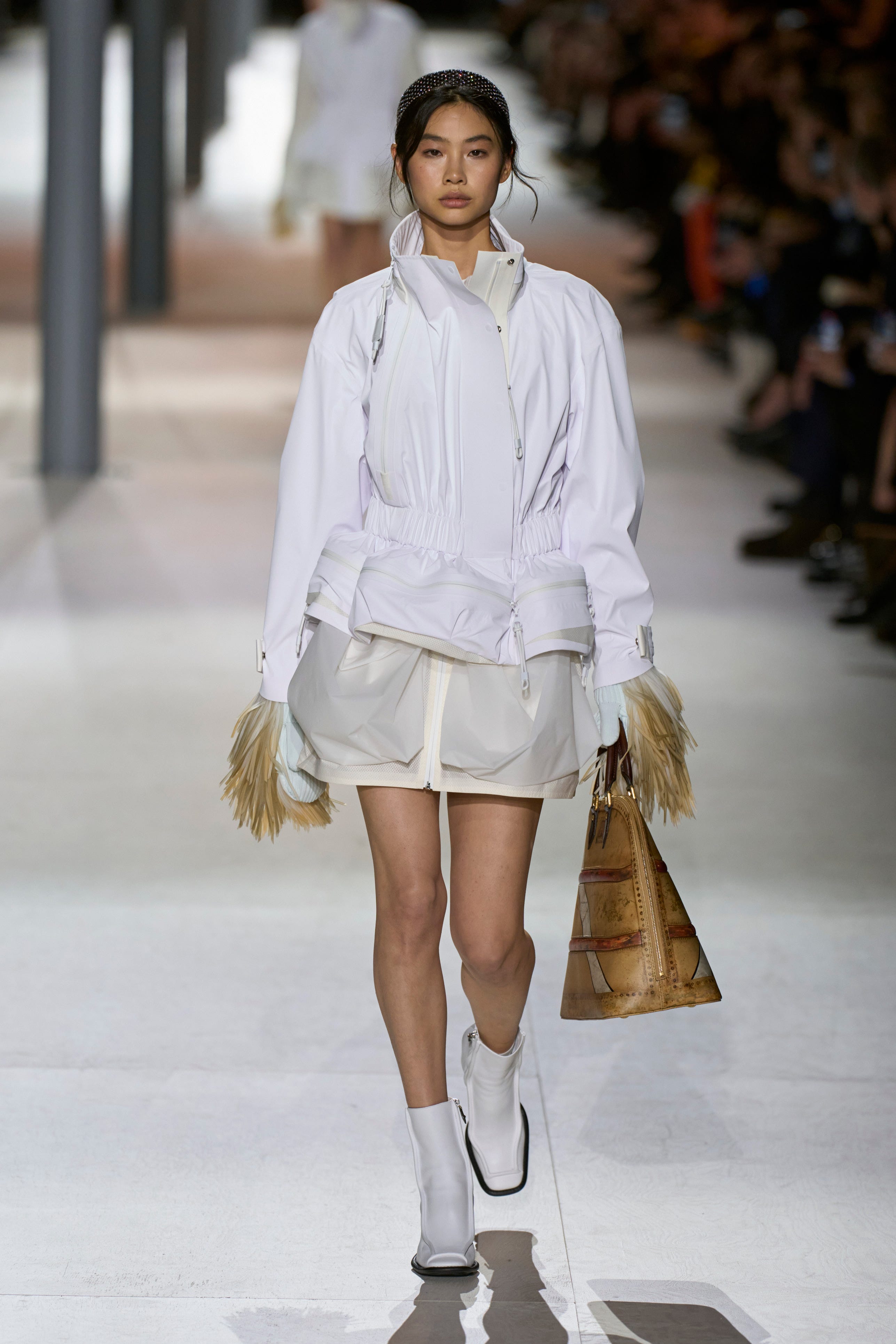 louis vuitton square toe boots runway