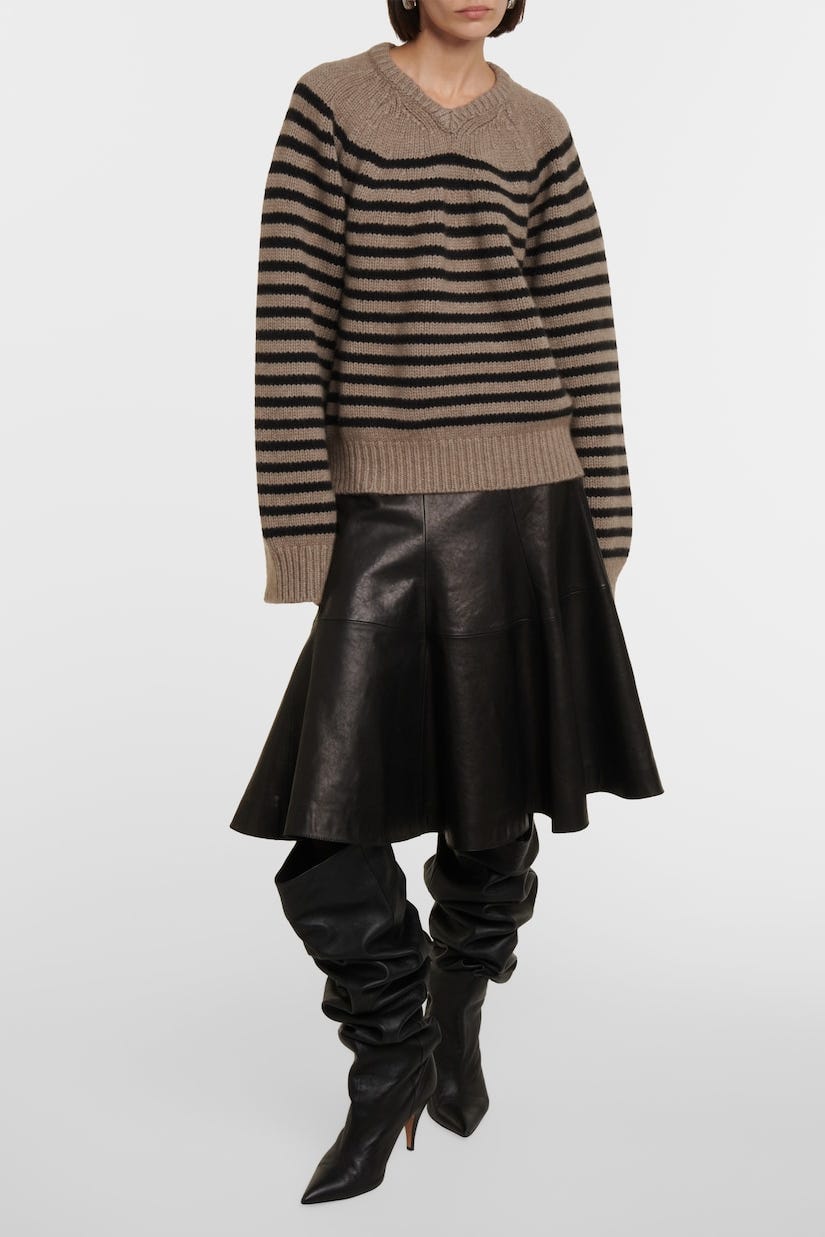 Nalani Striped Cashmere Sweater