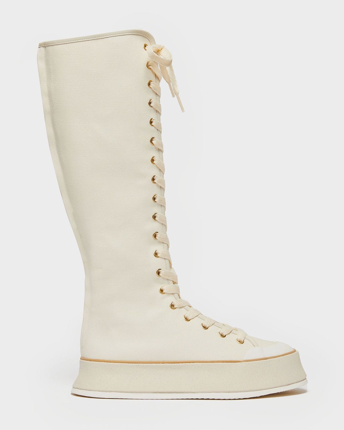 Canvas Lace-Up Boots