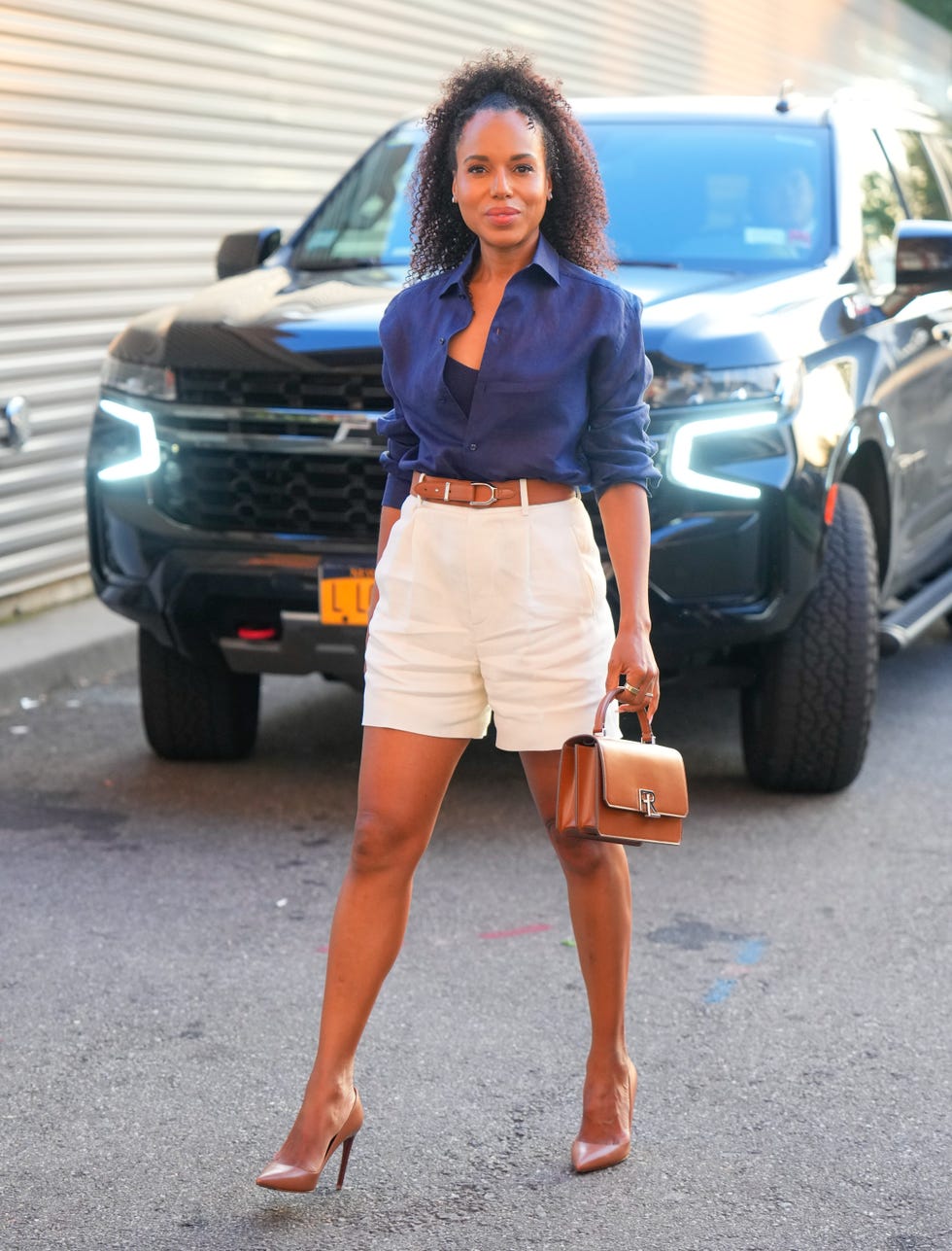 new york, new york august 26 kerry washington arrives at the 2024 us open tennis championships on august 26, 2024 in flushing, new york photo by gothamgc images