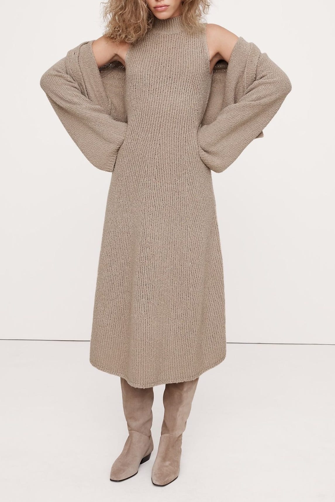 Merino-Blend Sweater Dress