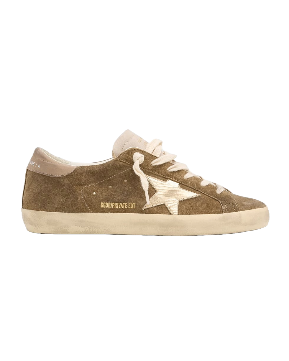 Superstar Suede Metallic Low-Top Sneakers