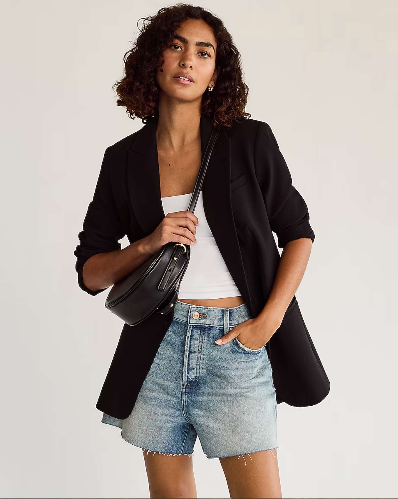 Editor One Button Boyfriend Blazer