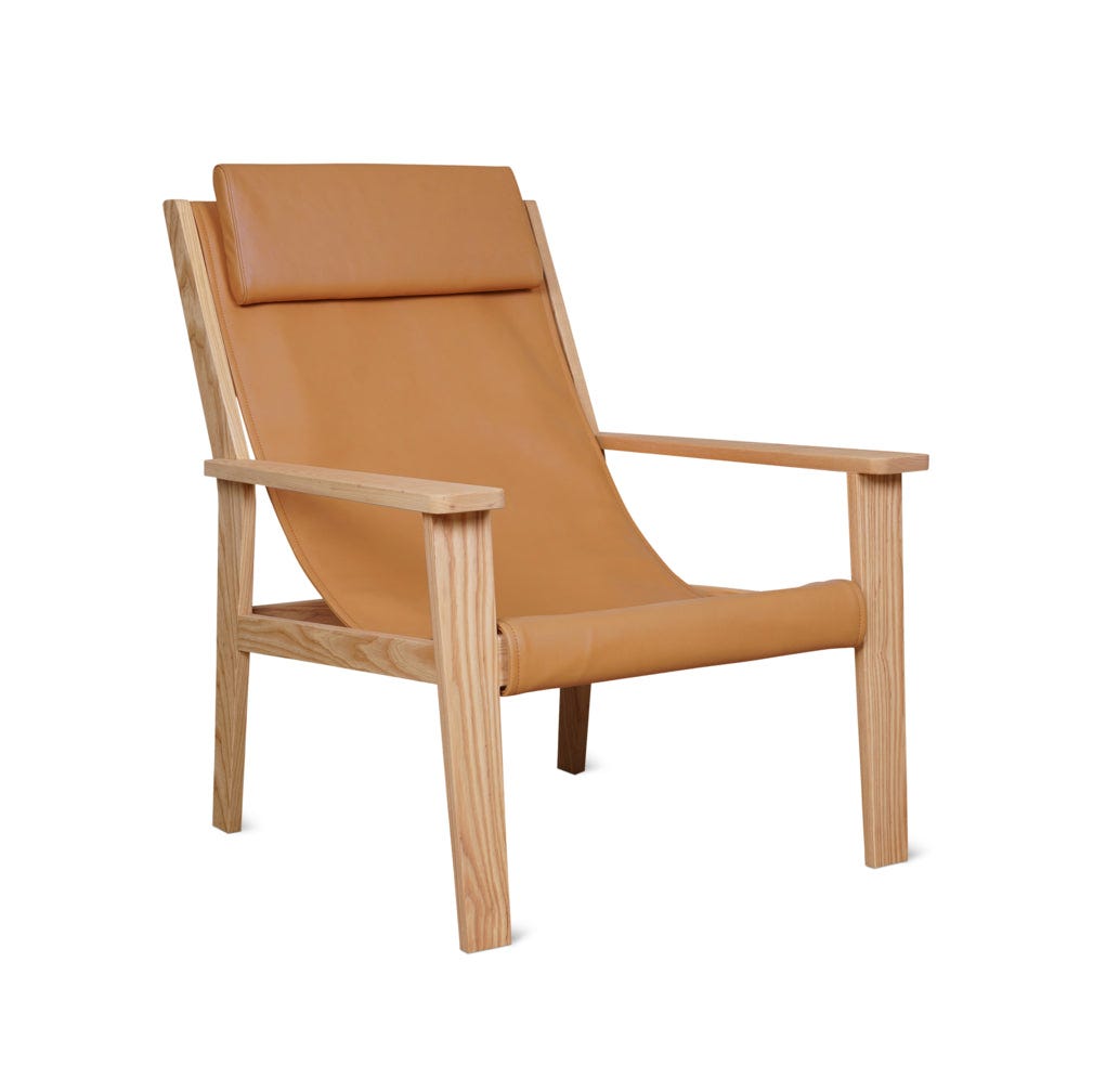 Sweet Life Sling Lounge Chair With Headrest