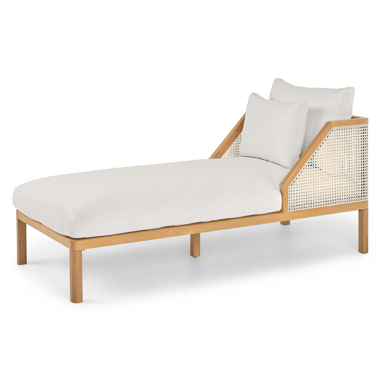 Candra 67" Oak Chaise Lounge