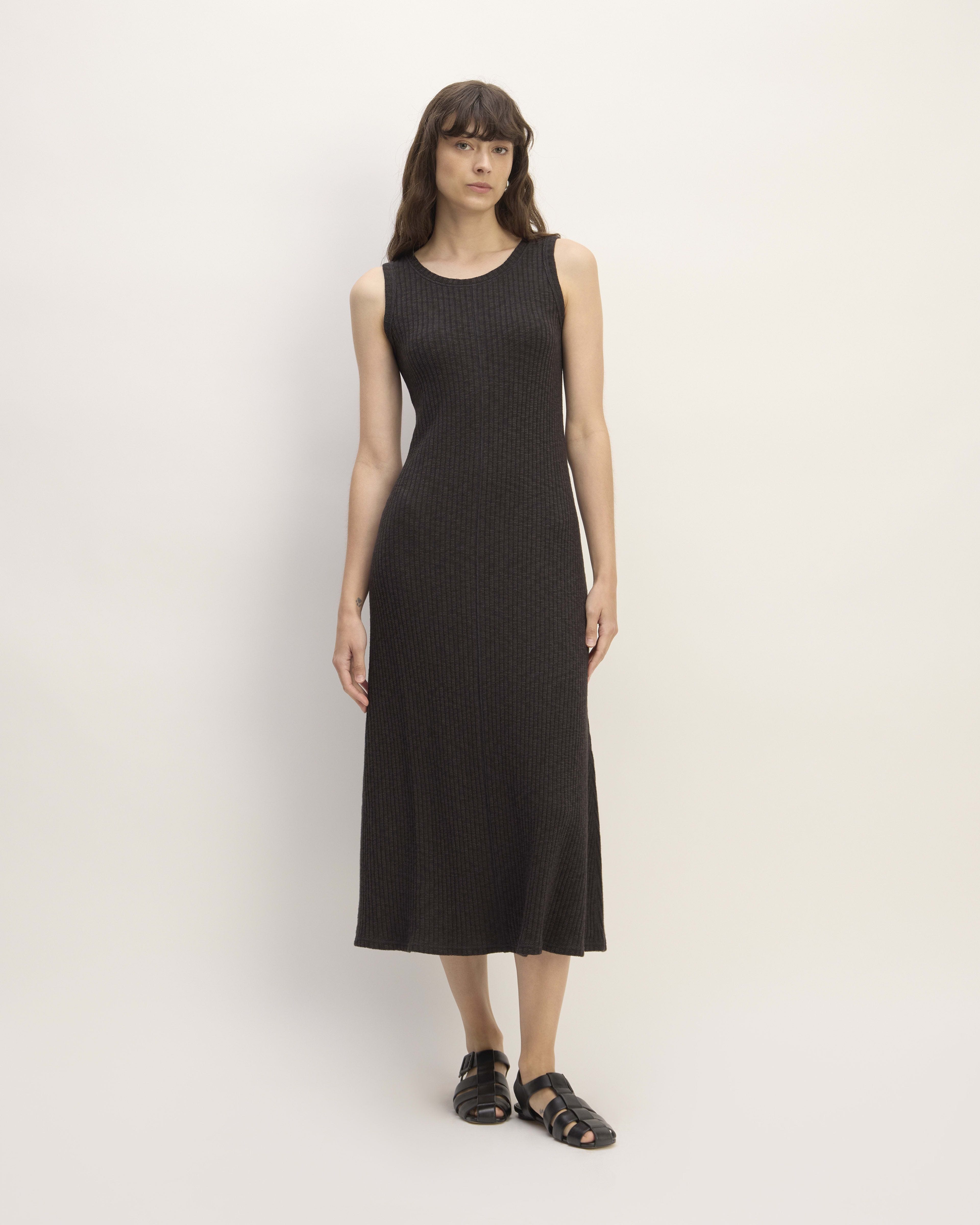 The Rib-Knit A-Line Tank Dress