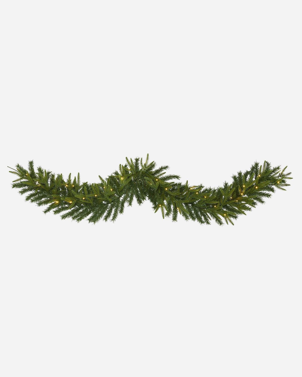 Pre-Lit Faux Pine Garland