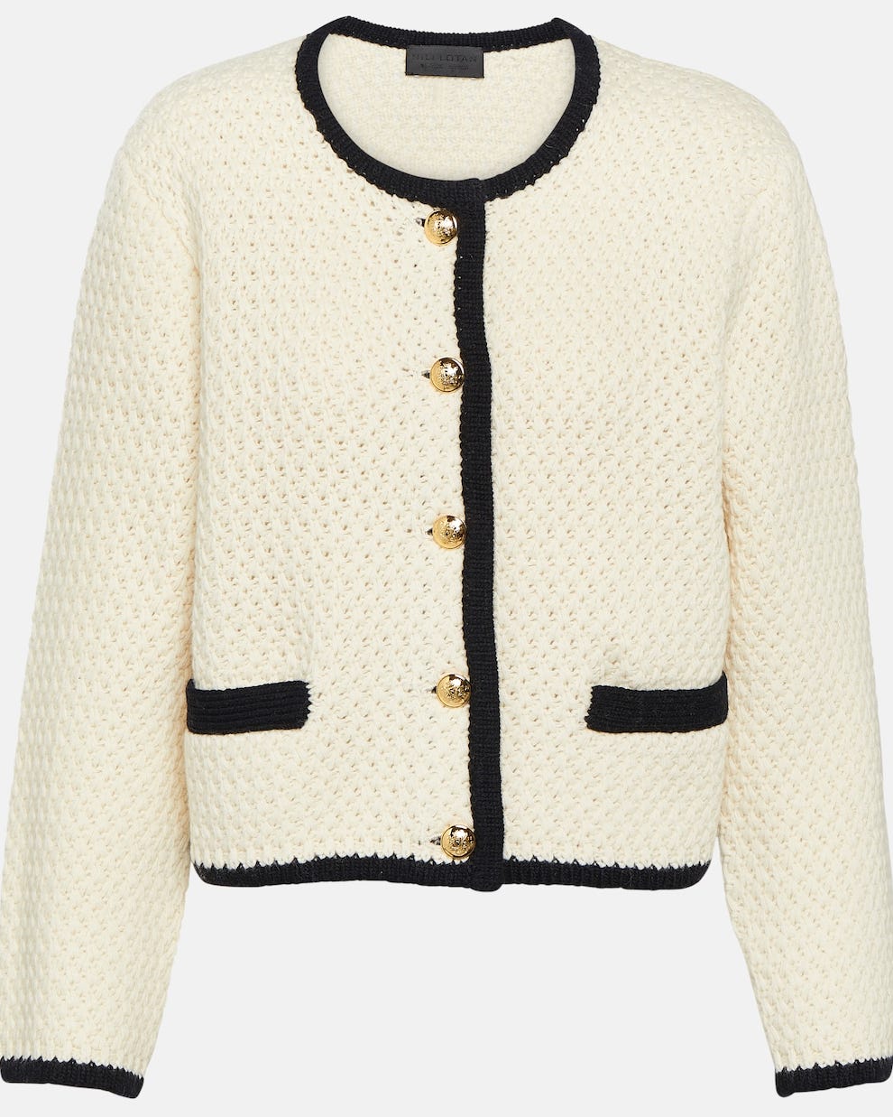 Perah Cropped Wool Cardigan