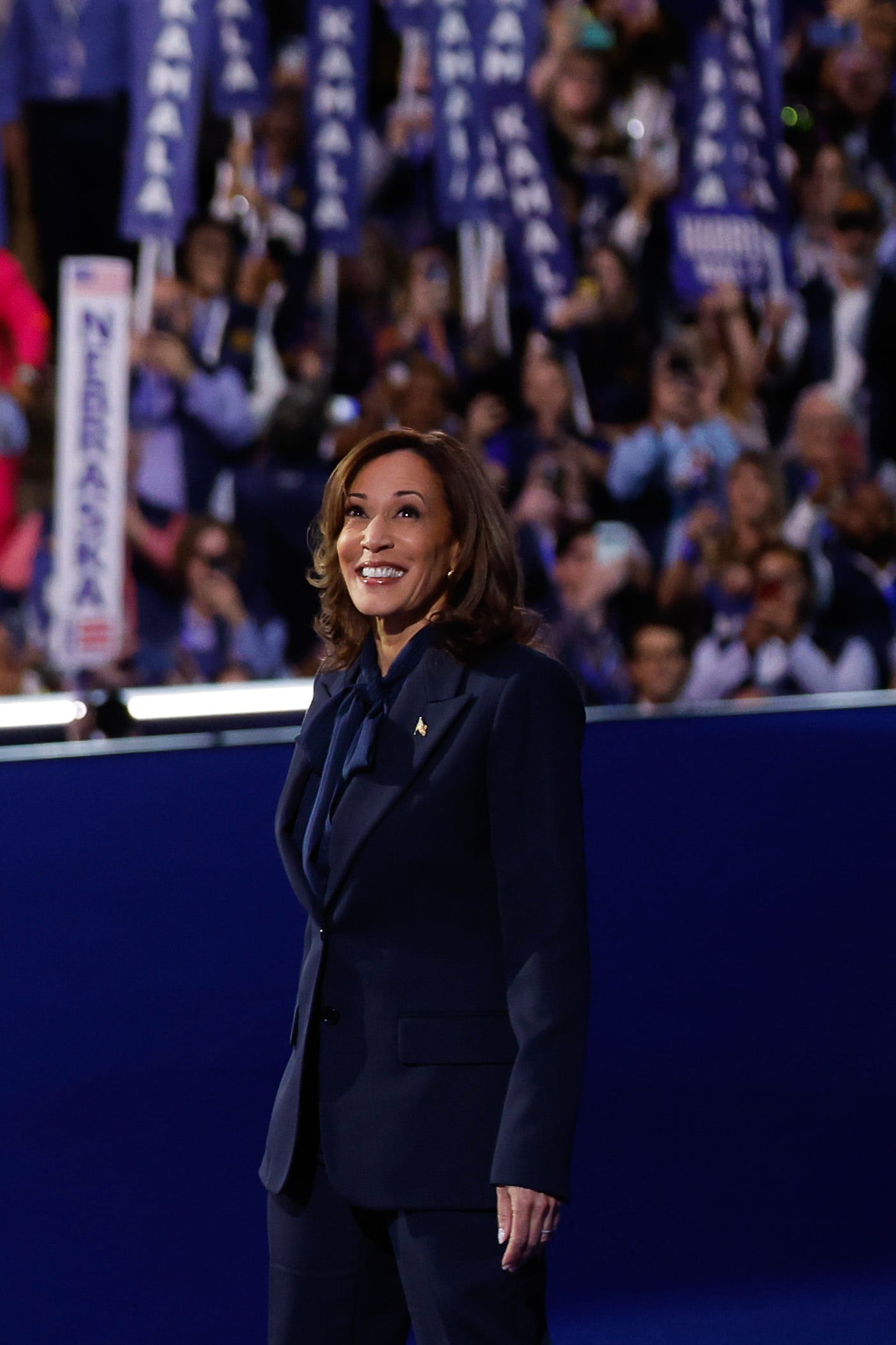 kamala harris at the 2024 democratic national convention day 4