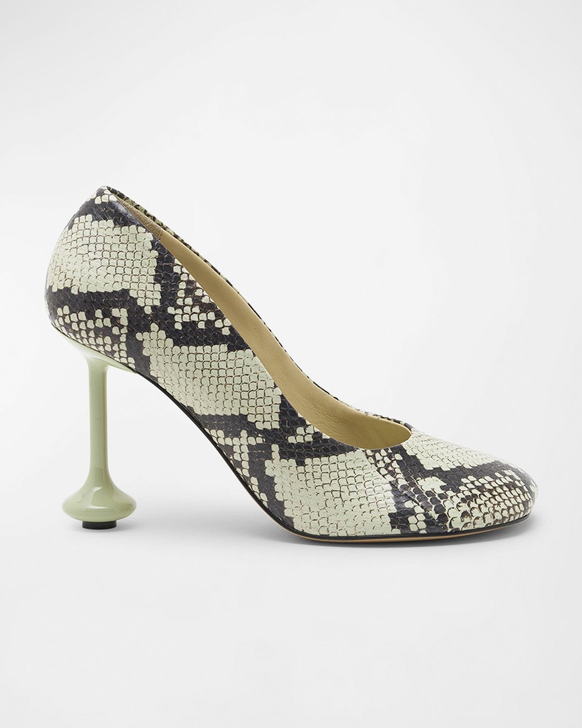 Toy Snakeskin Stiletto Pumps