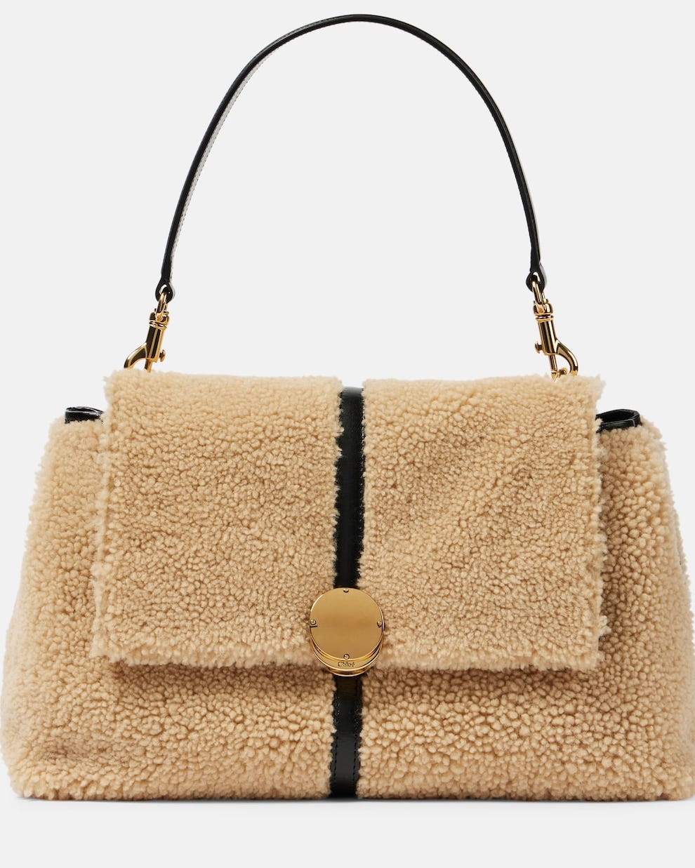 Penelope Medium Shearling Shoulder Bag