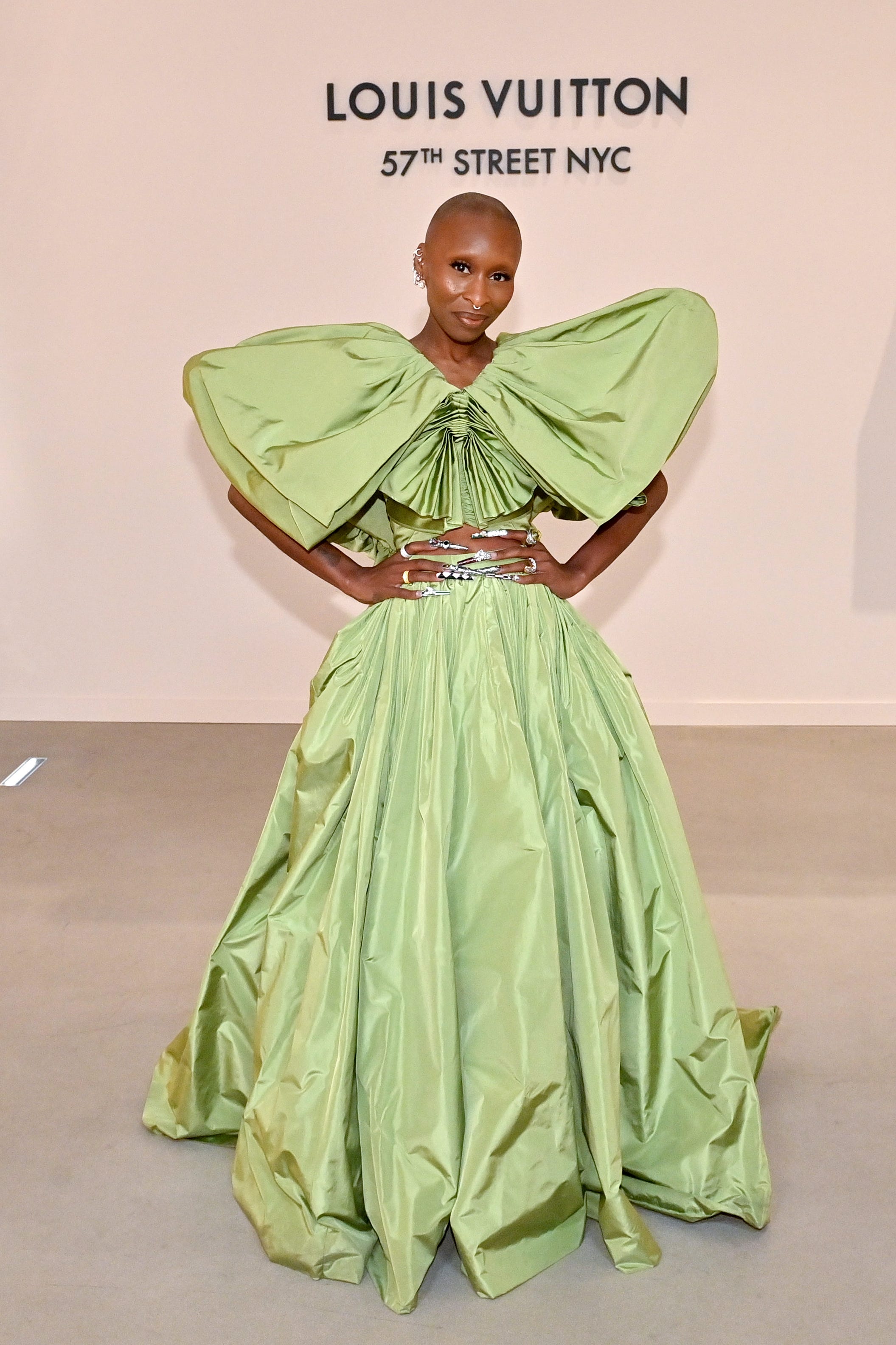 cynthia erivo attends as louis vuitton celebrates the new 57th street nyc store opening on november 14, 2024 in new york city