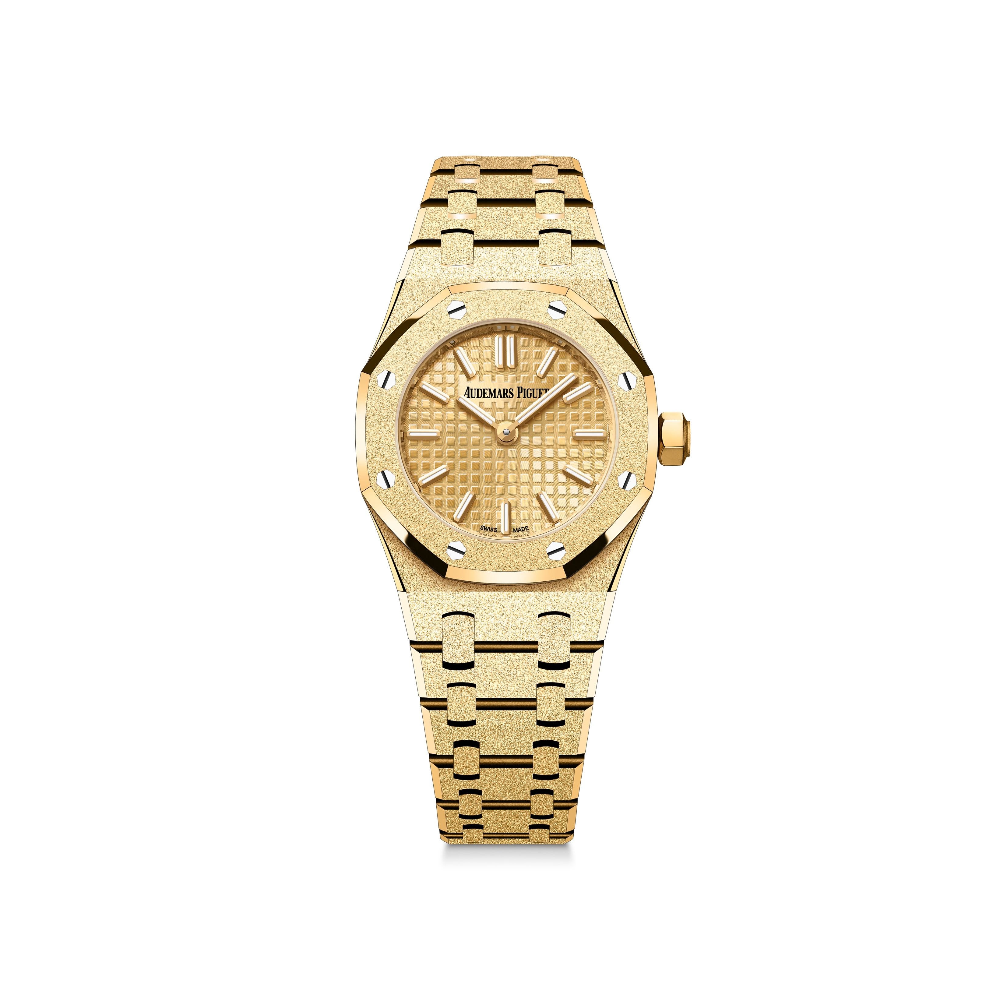 Royal Oak Mini Frosted Gold Quartz