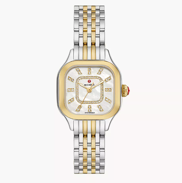 Meggie Two-Tone 18K Gold-Plated Diamond Dial Watch