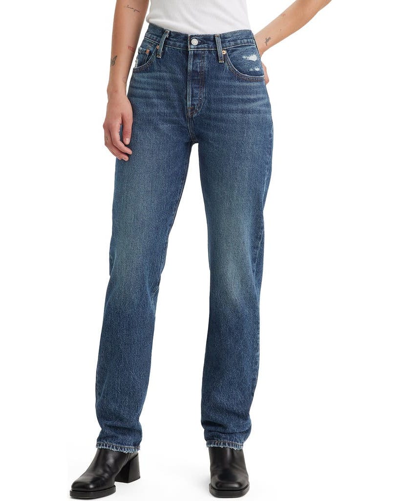 501® Original High Waist Straight Leg Jeans