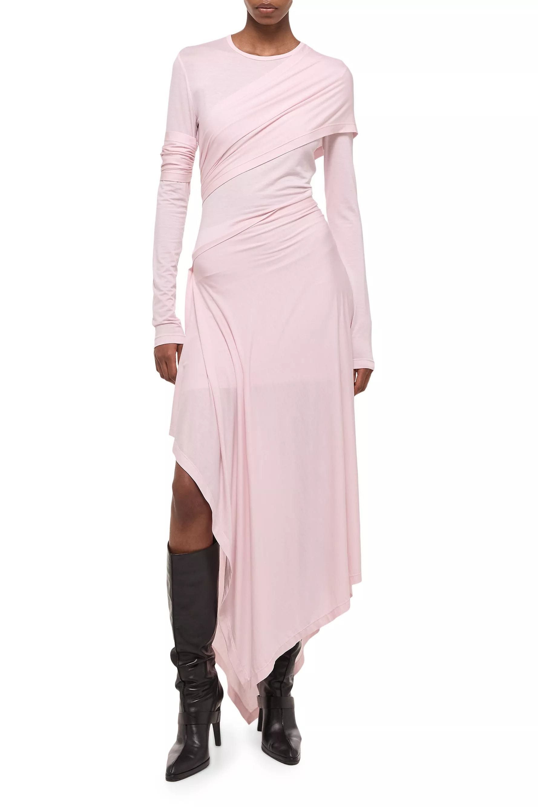  Protection Draped Midi-Dress