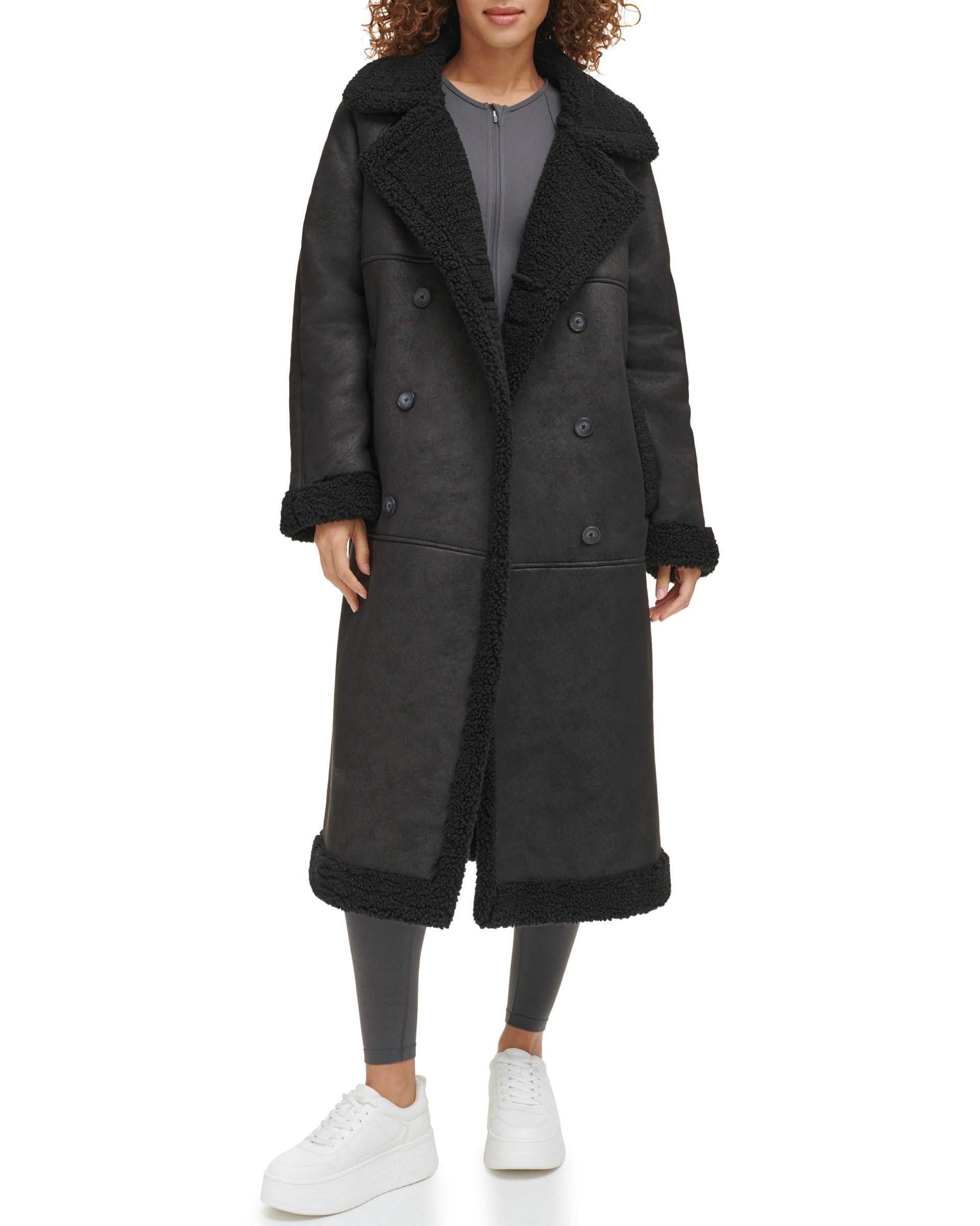 Faux Shearling Long Coat