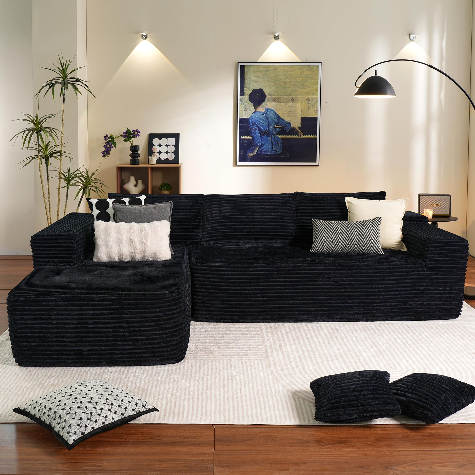 Cloud Sectional Couch with L-Shape Chaise