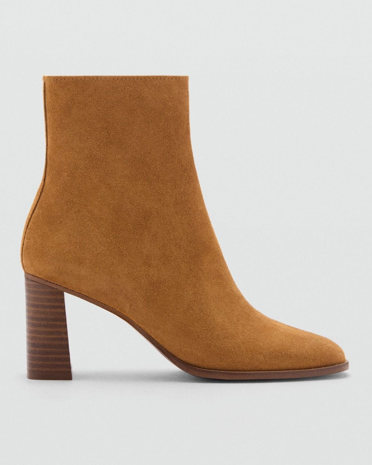 Heel Suede Ankle Boots