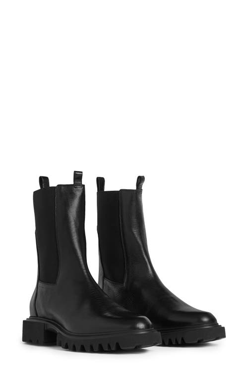 Hallie Lug Sole Chelsea Boot in Black