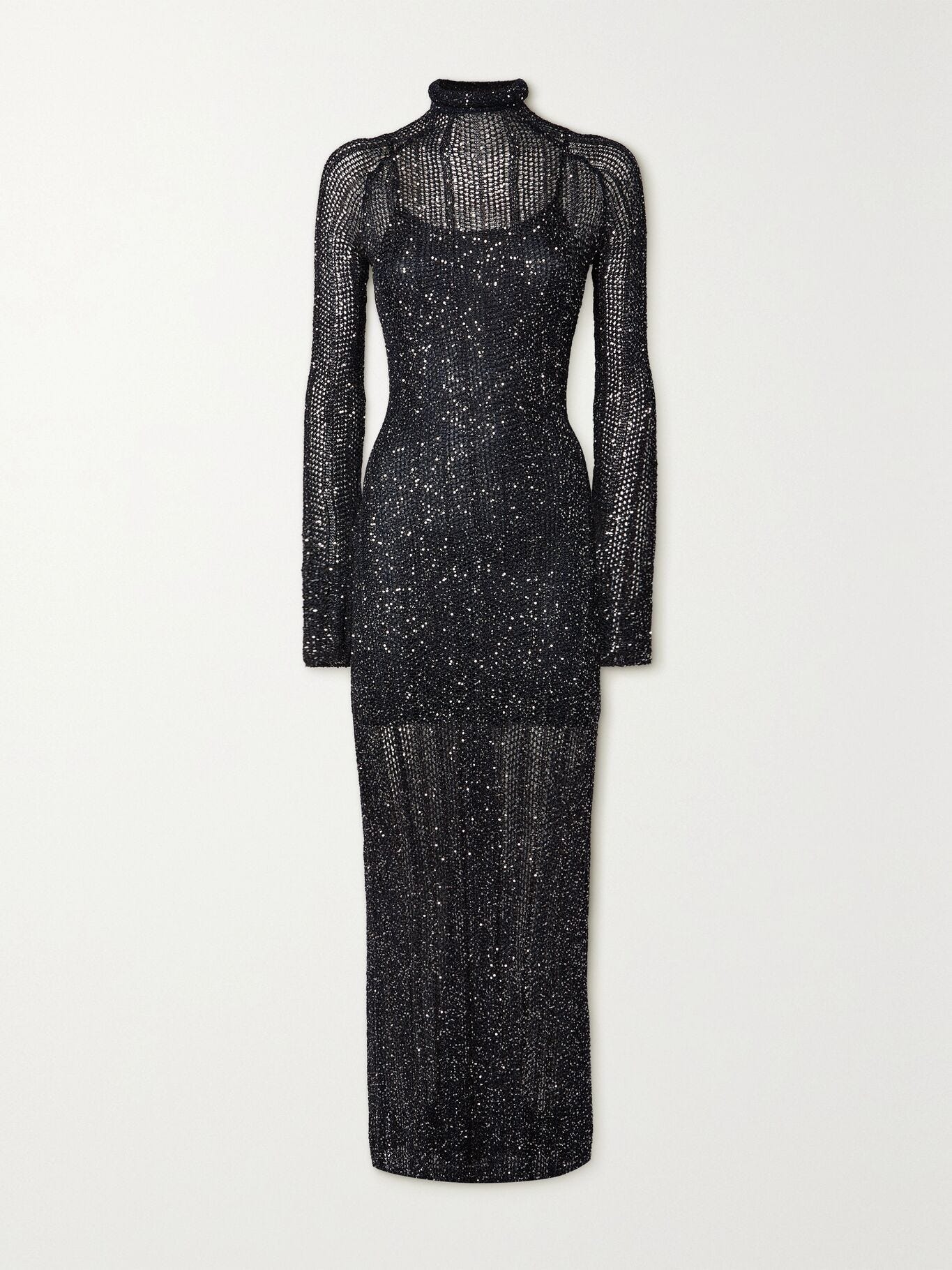 Archetypes Sequined Knitted Maxi Dress