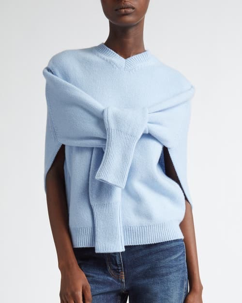 Arm Cutout Cashmere Blend Sweater