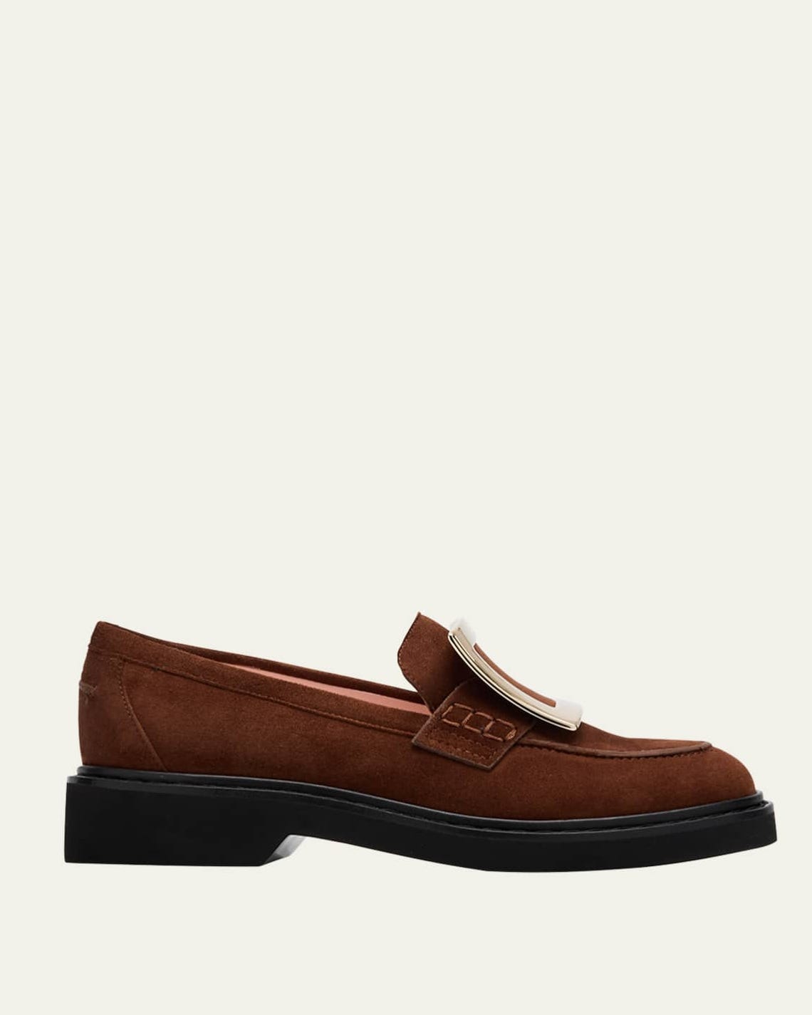 Viv Rangers Suede Buckle Loafers