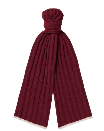 Ribbed Cashmere Scarf