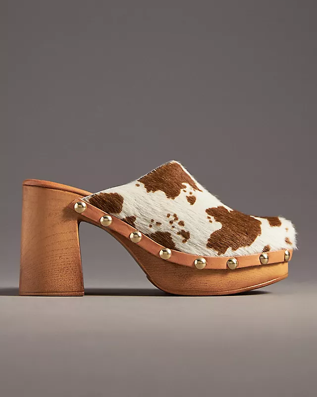 Wood-Bottom Clog Heels